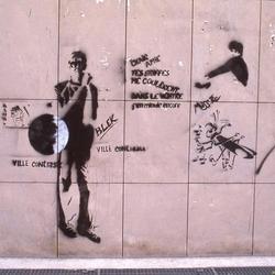 Blek le Rat, Kaos, Miss.Tic, Surface Active. Paris, 1985.