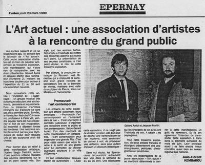 L'Art actuel : une association d'artistes à la rencontre du grand public - L'Union