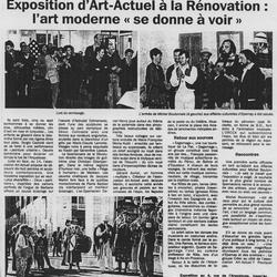 Exposition d'Art-Actuel à la Rénovation - L'Union