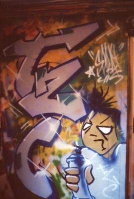 Fred, Spray, Won. Cormeilles-en-Parisis, 1986.