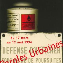 Flyer Paroles Urbaines