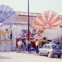 Kool Shen, Espylon Point, JayOne, Skki. Aubervilliers, 1985. 