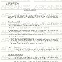 Lettre de commande Ville de Paris.