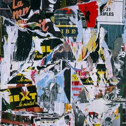 Jacques Villeglé - Affiche Rue des Écoles