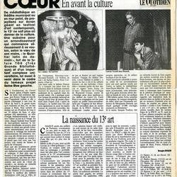 En avant la culture - le Quotidien de Paris