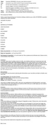 Email - Art Azoï - Projet OXYMORES I 