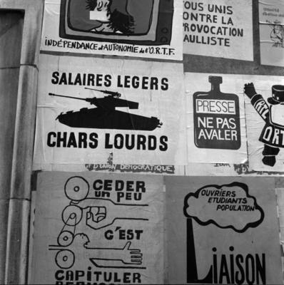Affiches revendicatives. Paris, 1968.