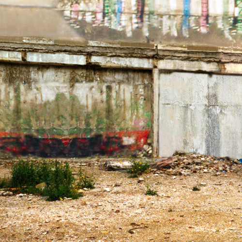 01 Mur 07 vierge. Terrain de Stalingrad / La Chapelle, Paris 1984.