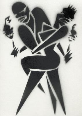 Pochoir "Couple"