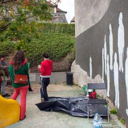 Visite quartier Battant. Besançon, 2011.
