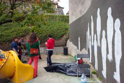 Visite quartier Battant. Besançon, 2011.