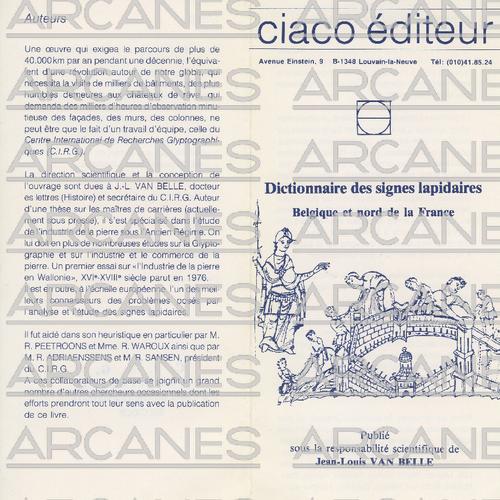 Document de présentation du dictionnaire des signes lapidaires