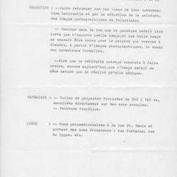 Texte de présentation de l'exposition sauvage de Scrocco en 1985