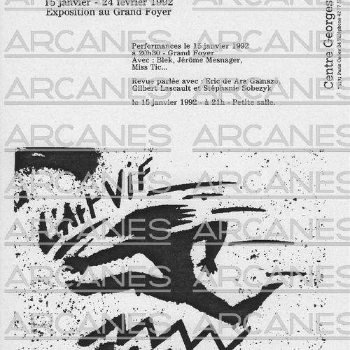 Document de présentation de l'exposition L'Art Vif