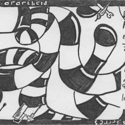 Flyer d'une exposition de La Trace