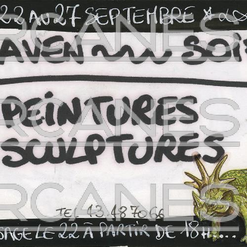 Flyer d'une exposition de Zaven