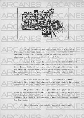 Document de présentation du Musée International du Graffiti