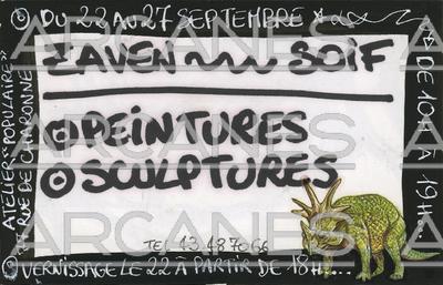Flyer d'une exposition de Zaven
