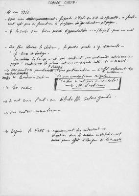 Notes à propos de Costa