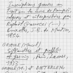 Notes diverses