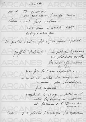 Notes à propos de Costa