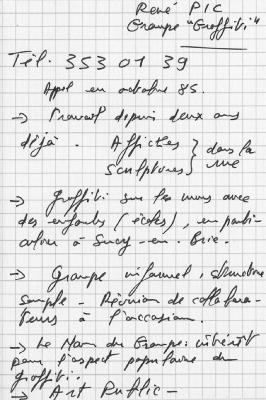 Notes Groupe Graffiti