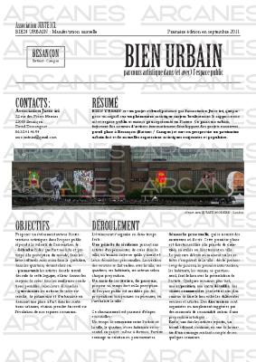 Dossier de présentation Bien Urbain #1