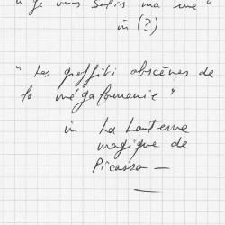 Notes Prevert Picasso