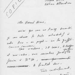 Courrier Gérard Aimé