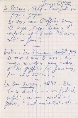 Notes James Ensor