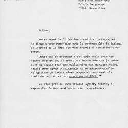 Courrier Musée des Beaux-Arts de Marseille