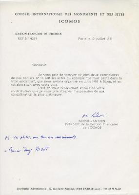 Courrier ICOMOS