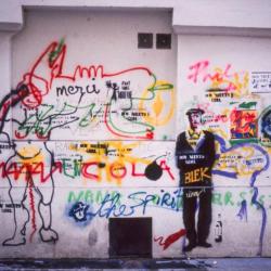 Blek le Rat, K-Bô, Nana Cola et autres. Paris, 1984.