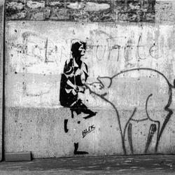Blek le Rat, Bruno les Cochons. Paris, 1985-86.