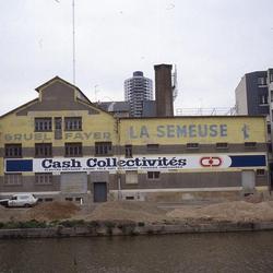 Fresque publicitaire La Semeuse. Rennes, 1983.