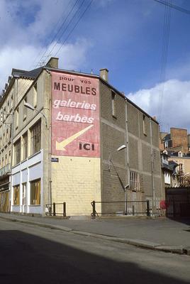 Fresque publicitaire Galerie Barbes. Rennes, 1983.