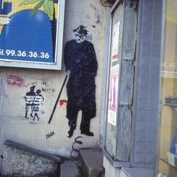 Blek le Rat, H  et auteur anonyme, Rennes, 1987
