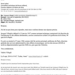Emails - Jacques Villeglé 