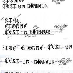 "Être étonné c'est un bonheur" Jacques Villeglé