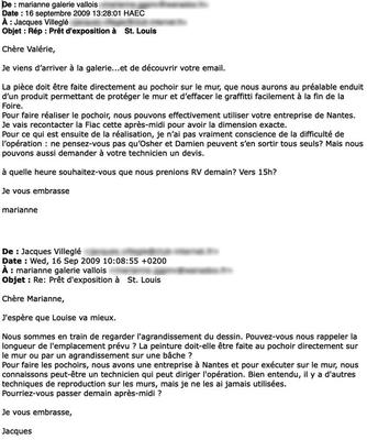 Emails - Galerie Vallois 