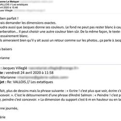 Emails - Galerie Georges-Philippe & Nathalie Vallois