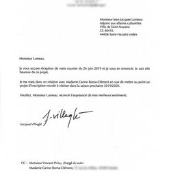  Courrier Jacques Villeglé 