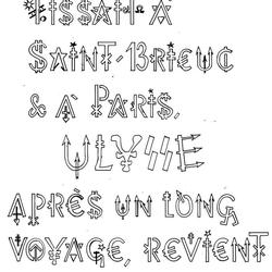 Dessin original - Jacques Villeglé