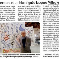  Un parcours et un Mur signés Jacques Villeglé