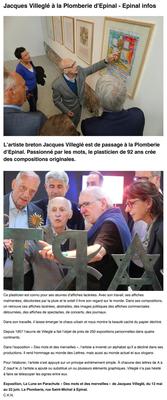 Jacques Villeglé à la Plomberie d'Epinal 2018 - Epinal Infos