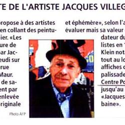 Une oeuvre géante de de Villeglé volée à Paris