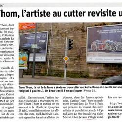 Thom Thom, l'artiste au cutter revisite une pub -  Vosges Matin