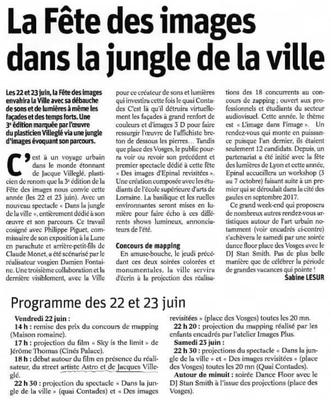La Fête des images dans la jungle de la ville - Vosges Matin 