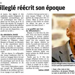  Jacques Villeglé réécrit son époque