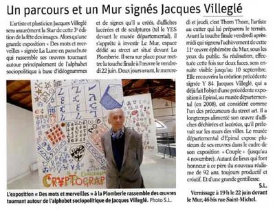  Un parcours et un Mur signés Jacques Villeglé